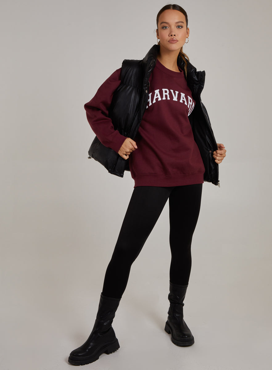 Harvard Oversized Sweatshirt | Pink Vanilla