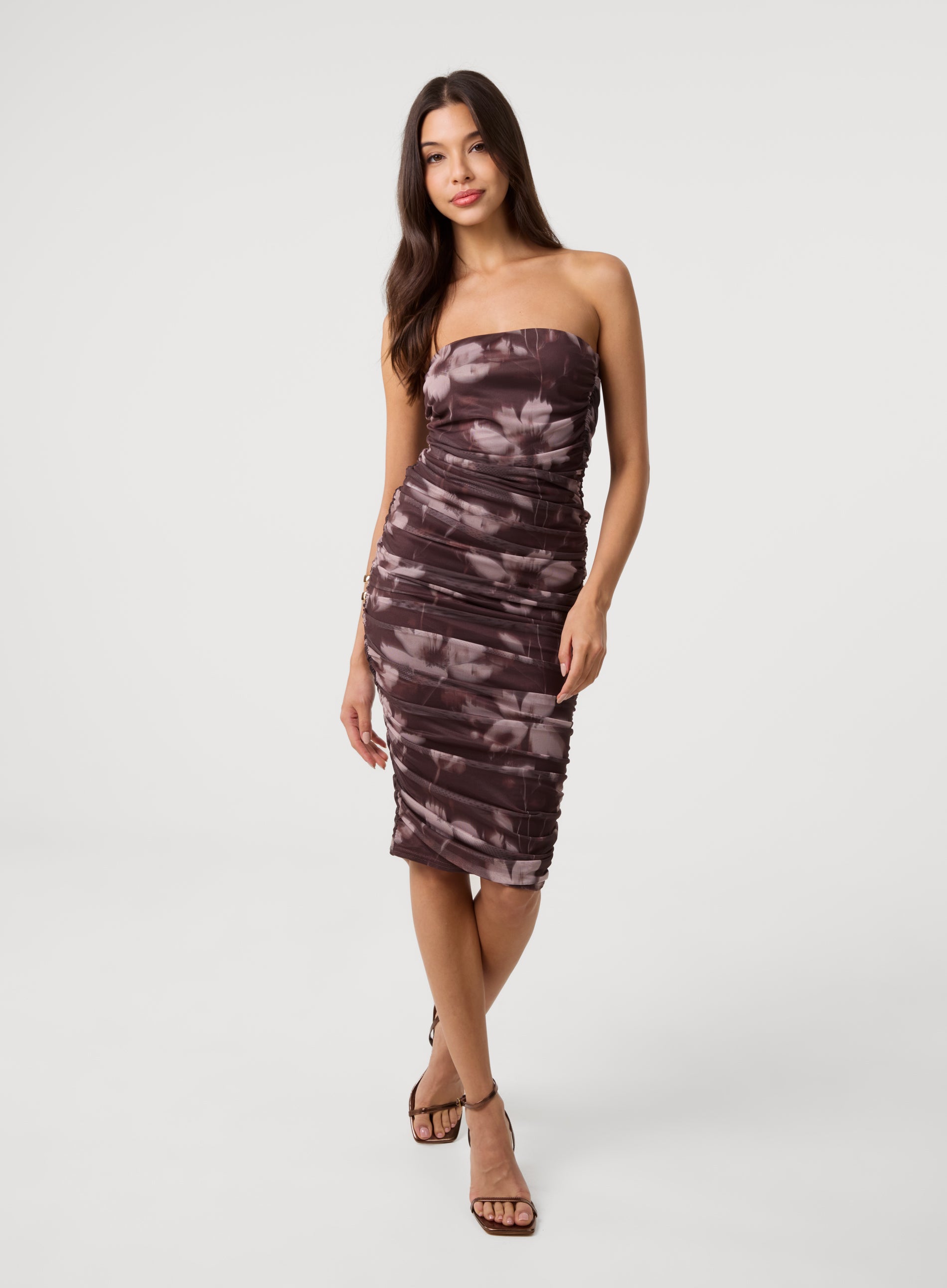 midi casual fall dresses for women Still Thinking About Her Green Multi Print Cotton Dress Item:Cake Topper 8