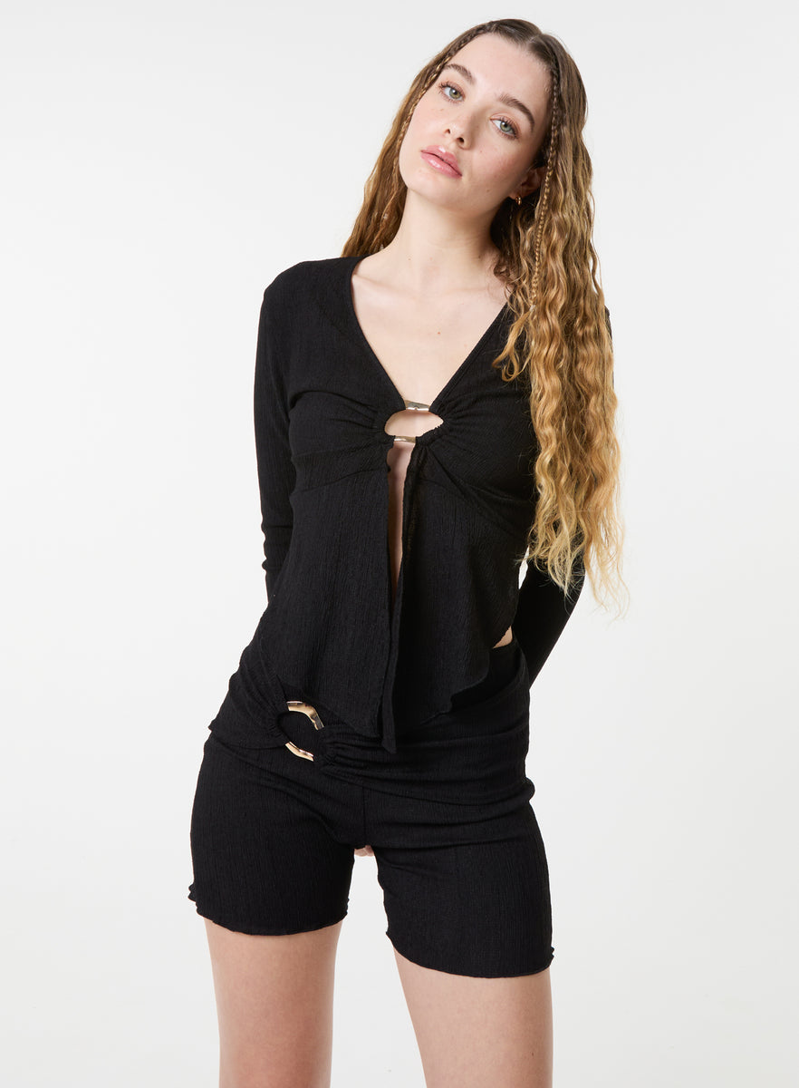 Textured Gold Ring Top | Pink Vanilla