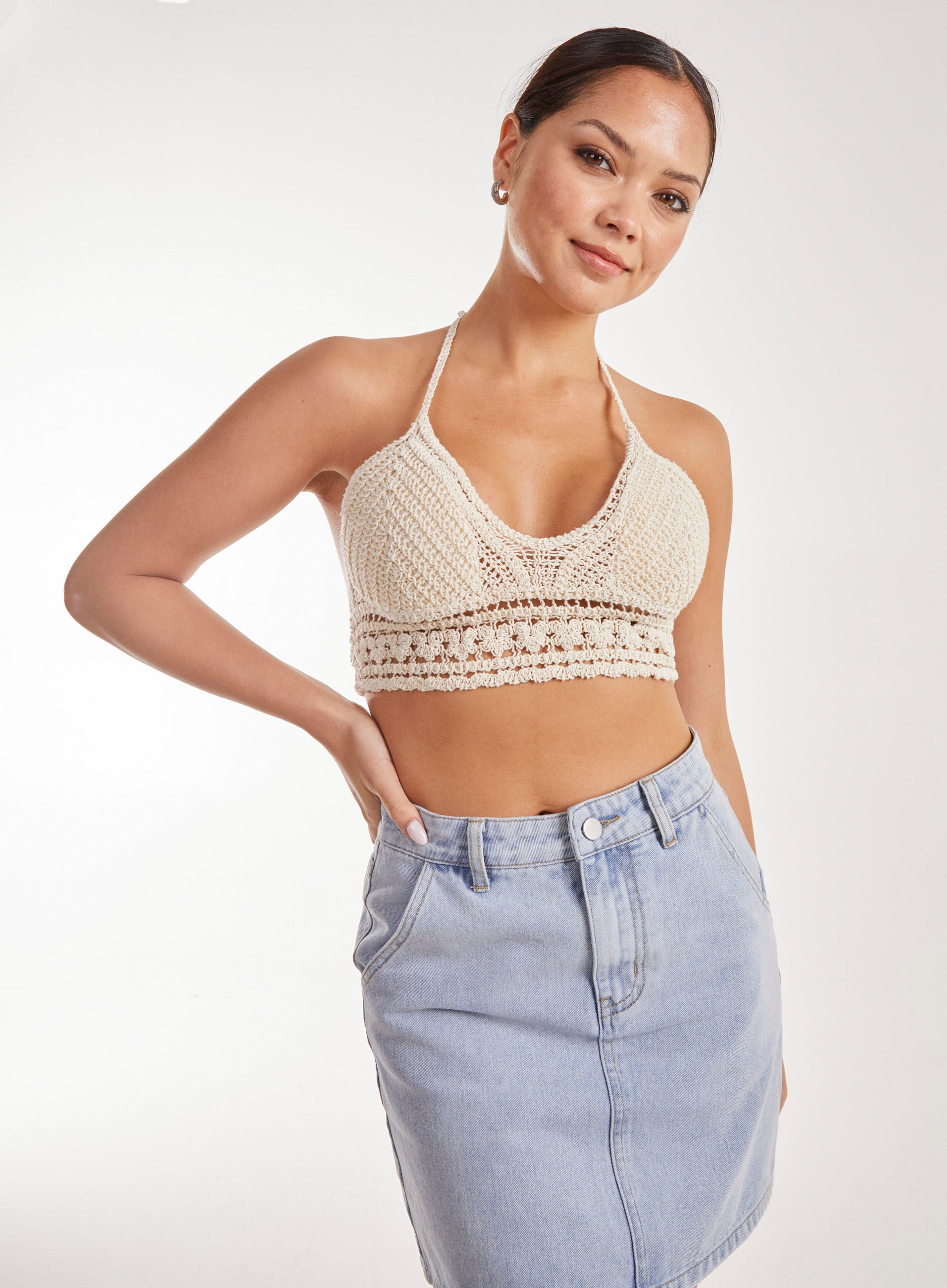 Crochet Bralette | Pink Vanilla