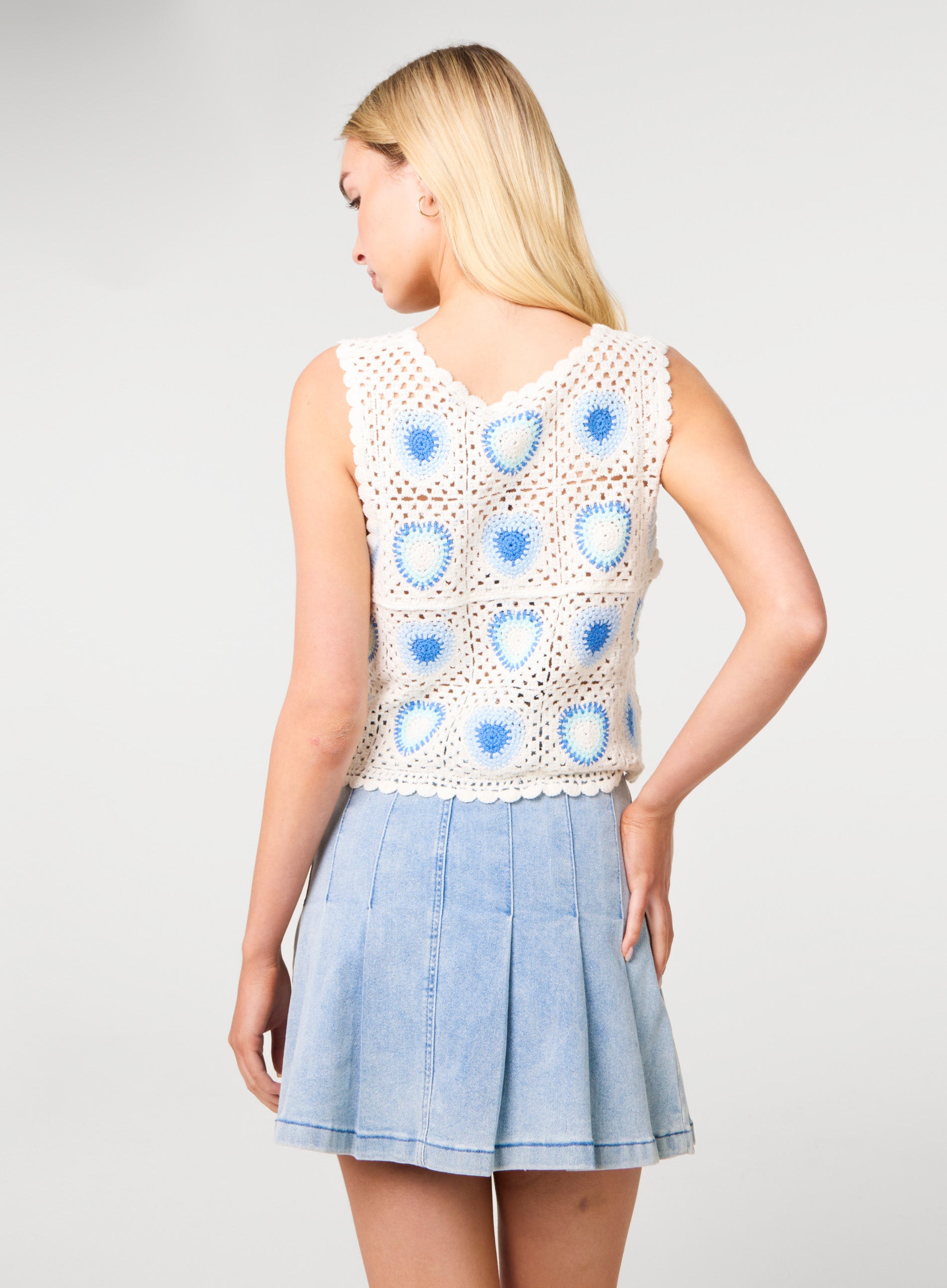 Heart Crochet Top | Pink Vanilla