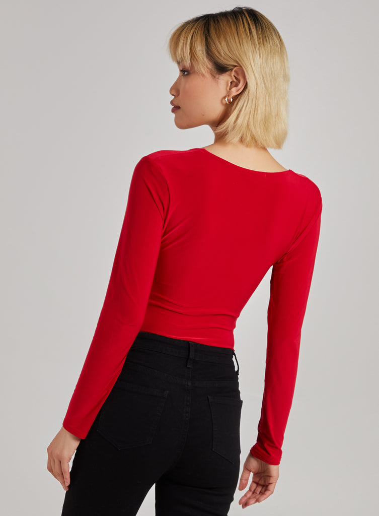 Pink Square Body Square Neck Slink Bodysuit | Pink Vanilla